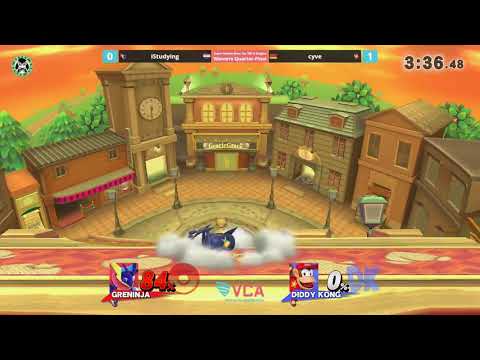 VCA - cyve (Diddy) Vs. iStudying (Greninja) - Winners Quarters - Smash 4 Singles