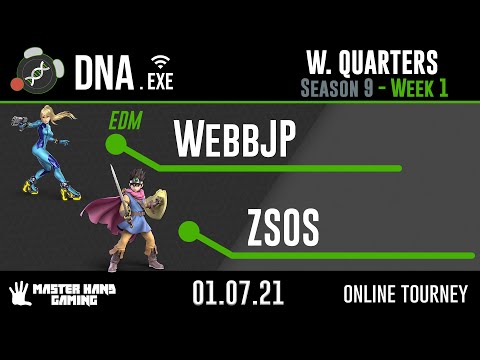 DNA.EXE S9:W1 - EDM | WebbJP (Zero Suit Samus) Vs. ZSOS (Hero) - W Quarterfinals