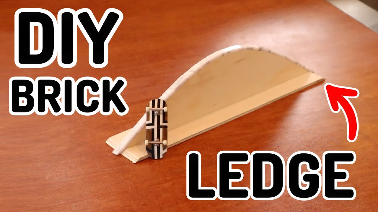 Making A DIY Curved Brick Fingerboard Ledge!!