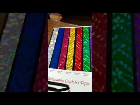 Pet-bopp rainbow holographic decorative tapes, .06, water ba...