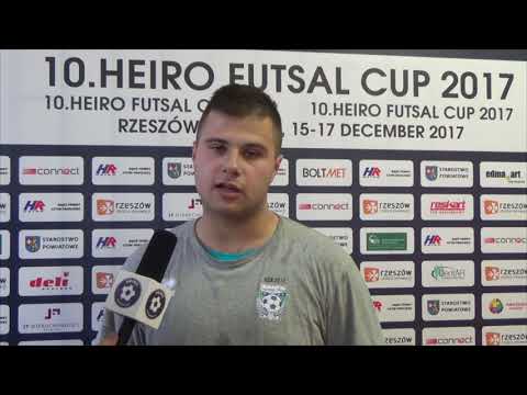 Heiro Futsal Cup 2017: Lukas Krupa (Engerau Boys) po meczu z Alex Zakliczyn (grupa D)