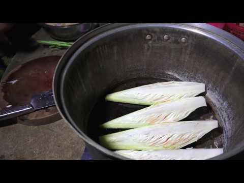 Awesome Cooking Chicken with Banana Flower in my Village   Cambodia
