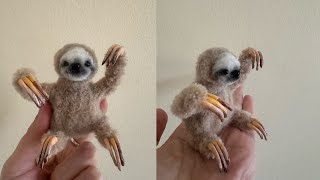 DIY sloth with pipe cleaners #diytutorial #handmade #pipecleanercrafts