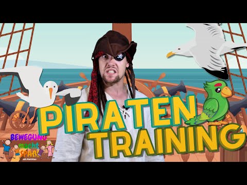 Bewegungsreise für Kinder 😃 Pirat Burpee auf der Suche nach dem verlorenen Schatz! 👑 Teil1