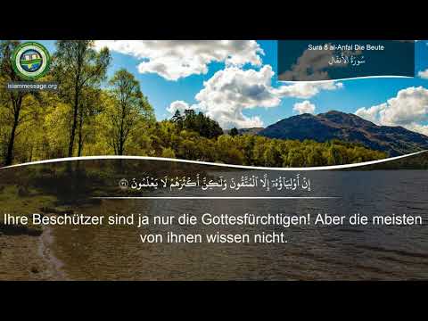 Quran Surah 8 Al-Anfal (German translation)
