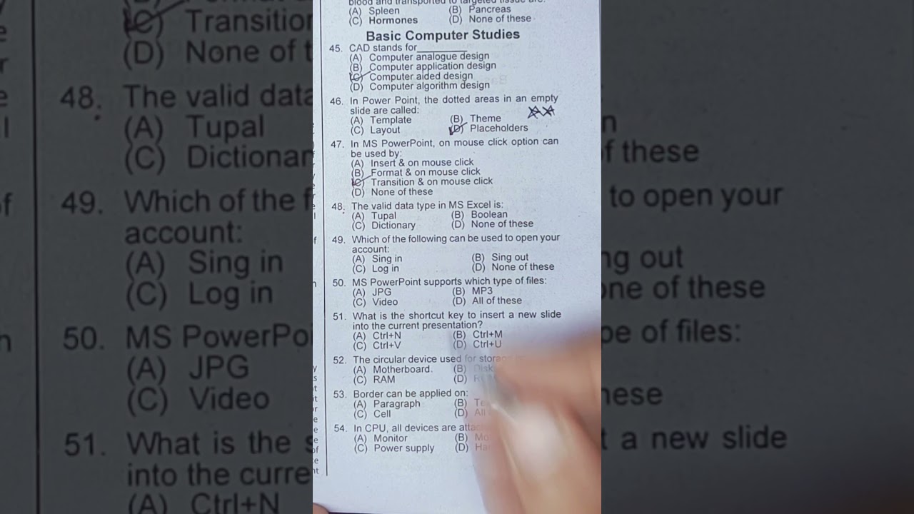 MS Office & Hardware MCQs | Junior Clerk/LDC Computer Test Prep | PowerPoint, Excel, CPU MCQS for JC