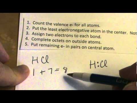 How to Draw the Lewis Dot Structure for HCl: Hydrochloric acid