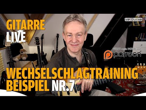 Wechselschlagtraining Gitarre Runde 8 - Klassik Rock