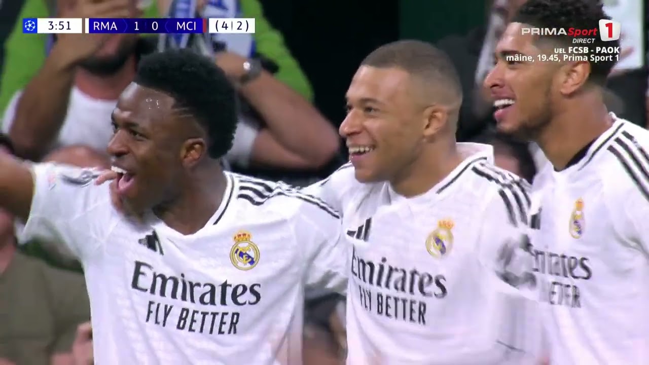 REZUMAT. Real Madrid - Manchester City 3-1. ”Galacticii” i-au pulverizat pe ”cetățeni”