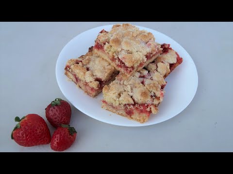 STRAWBERRY CRUMB BARS | Frenchies Bakery