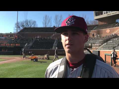 Jonah Bride after the Gamecocks' 6-4 win over Tennessee