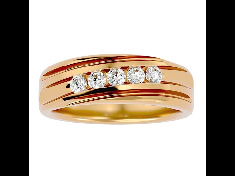 Verigheta Aur Galben 18k Moderna cu Diamante Naturale - Stil Contemporan