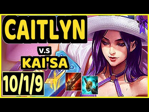 ARIES (CAITLYN) vs KAI'SA - 10/1/9 KDA BOTTOM ADC CHALLENGER GAMEPLAY - KR