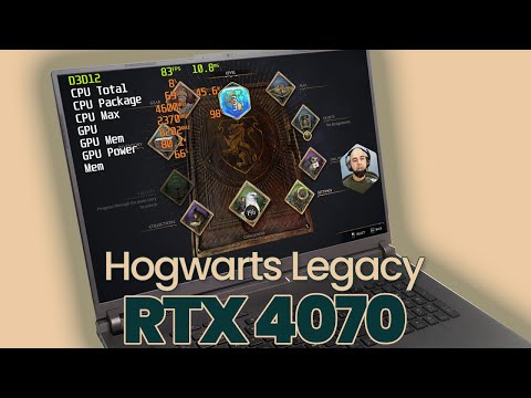 RTX 4070 | 2023 ASUS ROG Strix G18 | Hogwarts Legacy performance testing