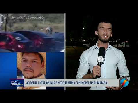 Acidente entre ônibus e moto termina com morte em Rubiataba