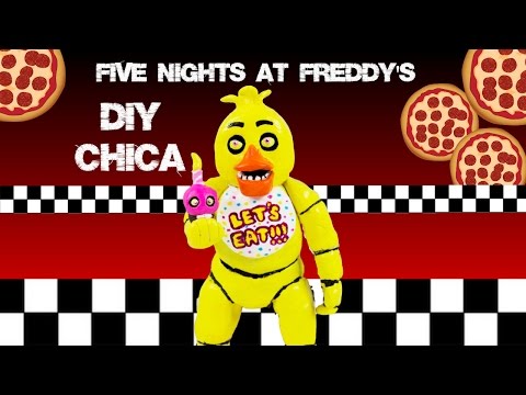 Five nights at freddy's DIY Chica and Mr.Cupcake clay sculpture Video