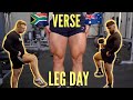 Aussie bodybuilder Vs South African bodybuilder on LEGDAY