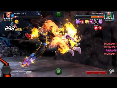 Human torch vs gwenperion act 7.1.6 Epic fail 🤔