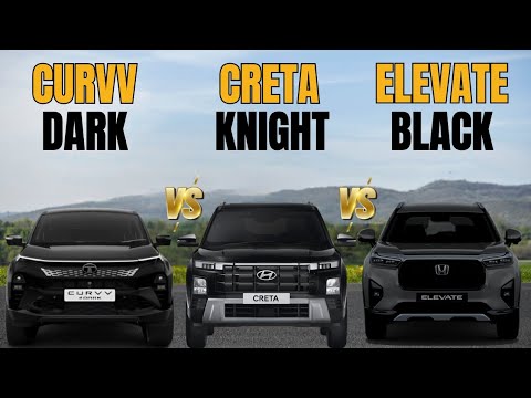 Tata Curvv Dark Vs Hyundai Creta Knight Vs Honda Elevate Black | Which is Best ? | Antique Auto Car