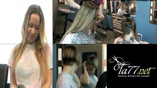 Madelaine: Long Blonde Hair to Undercut Bob (Free Video)