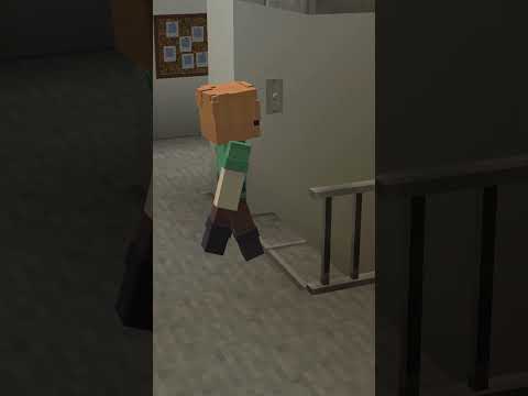 BOYS vs GIRLS - WHEN YOU HAVE TO GO IN THE BASEMENT AT NIGHT |  MINECRAFT #SHORTS