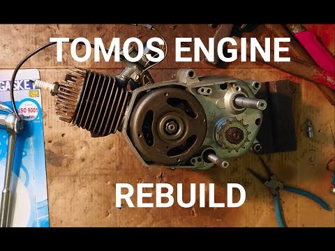 TOMOS APN6 REBUILD PART 1.  ENGINE REBUILD