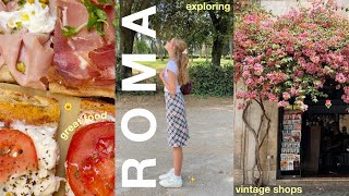 rome chronicles 🍝 | eating good, vintage shopping & beautiful sights