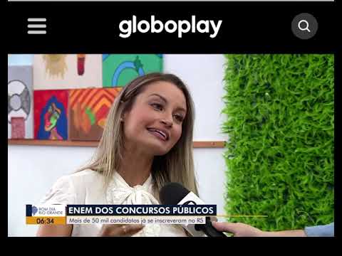 Entrevista Bom Dia Rio Grande (RBS/ Globo) - para falar sobre o Enem dos concursos.