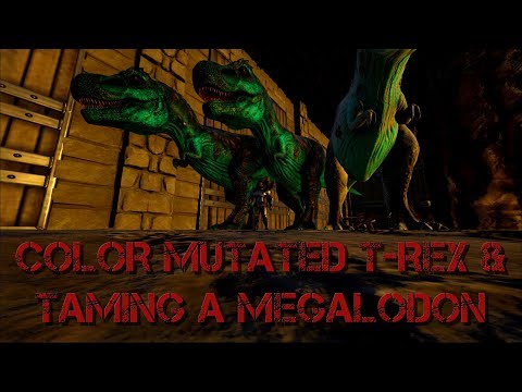 TDL Plays Ark Ragnarok - Series 2 Episode 13 - Color Mutated Rexes & Taming a Megalodon