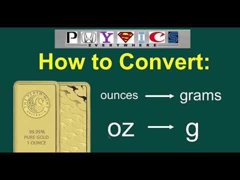 [EASY] How to Convert OUNCES to GRAMS. Ounce to Gram Conversion (oz-g)