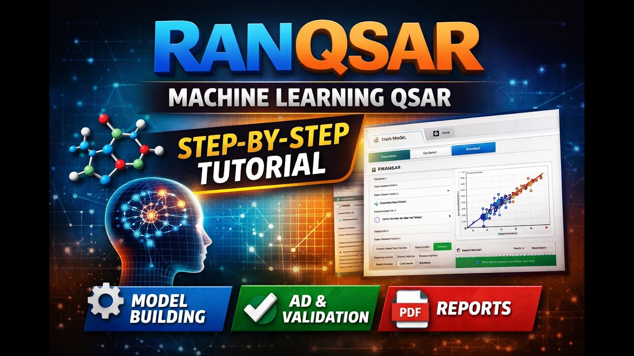 RANQSAR Tutorial: ML-Based QSAR Modelling  I| Complete Hands-on Tutorial for Beginners