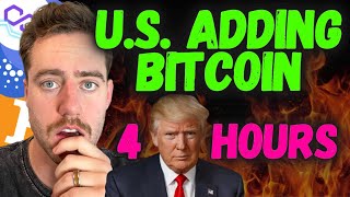TRUMP TALKING ABOUT BITCOIN RESERVE ADDITION IN 4 HOURS!!!