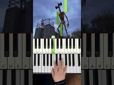 Siren Head Sound [Piano Tutorial]