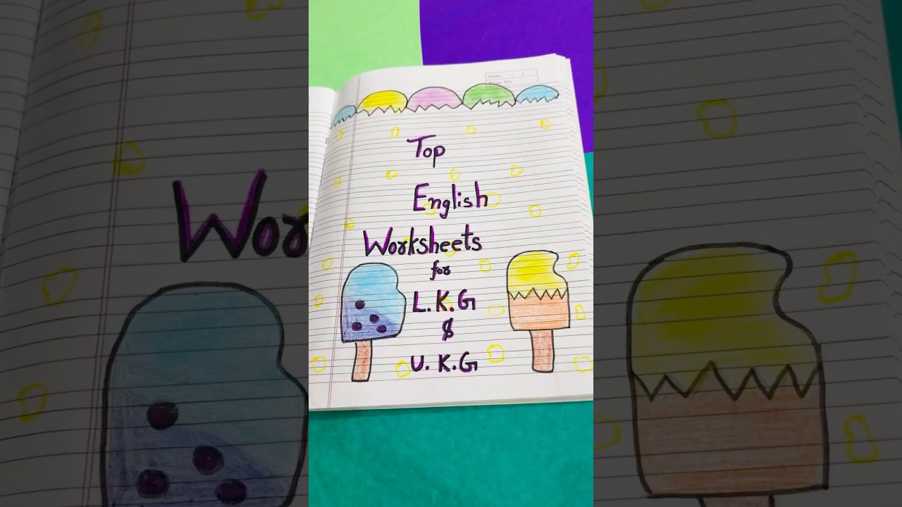 📚 Top English Worksheets for LKG & UKG | Fun Learning for Kids ✏️✨