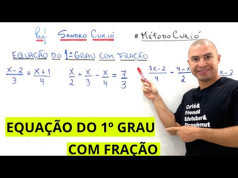 RÁPIDO e FÁCIL | EQUAÇÃO DO 1º GRAU COM FRAÇÃO