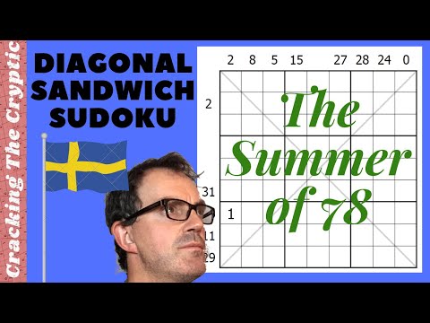 Diagonal Sandwich Sudoku - YouTube