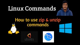7. How to zip and unzip files/folders in linux l Zip l Unzip l Video-7 l History l Linux Commands