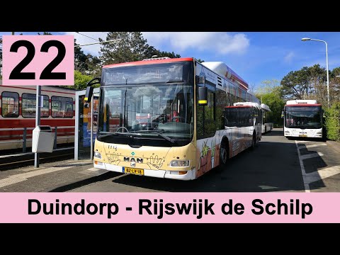HTM lijn 22: Den Haag Duindorp - Rijswijk De Schilp | Omleiding | HTM 1113 | 2025