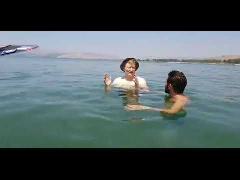 Conan interviewing Guri Alfi from Galilee sea in Israel