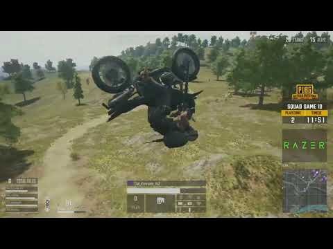 Extrude with a back flip during the ZIMO PUBG Invitational.