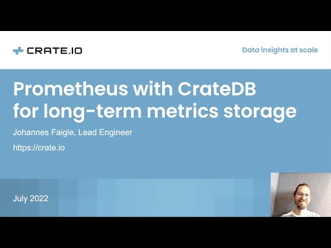 Prometheus with CrateDB: Long-Term Metrics Storage