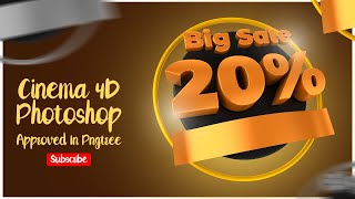 How To Design Bis Sale In Cinema 4D With Photoshop CC Approved In Pngtree