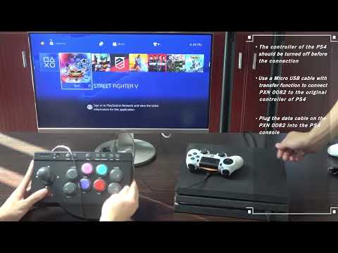 PXN 0082 Arcade Fight Stick PS4 Tutorial