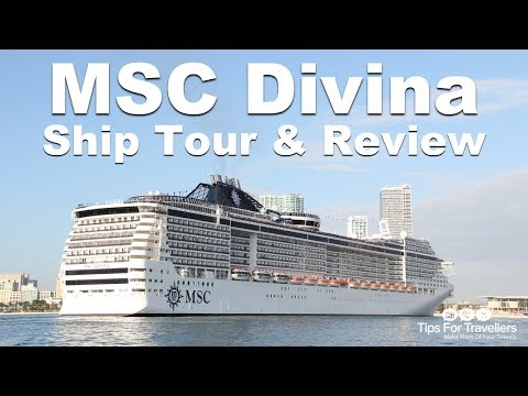 MSC Divina Ship Tour (Sailing Caribbean cruises out of Port Miami)