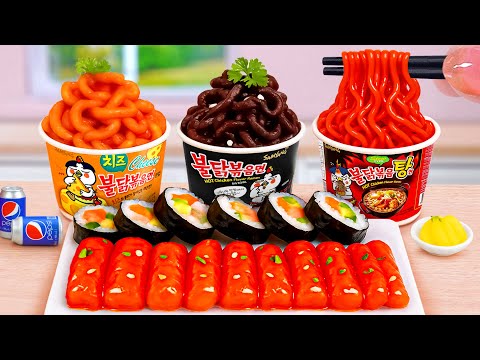 Best Of Food 😘 Tiny Korean Fast Food Kimbap and Noodles Recipe 😚 Tina Mini Cooking