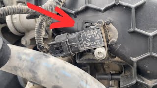 Manifold Absolute Pressure (MAP) Sensor Ford Fusion 2.0L 2013-2020 Location and Replacement