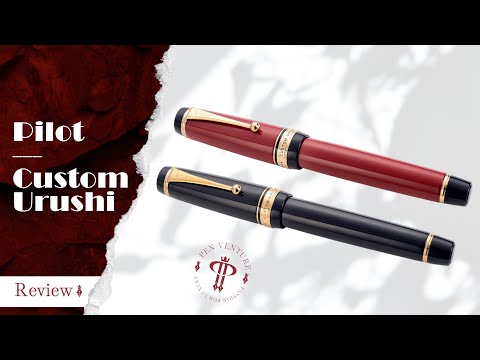Pilot Custom Urushi Black Fountain Pen video