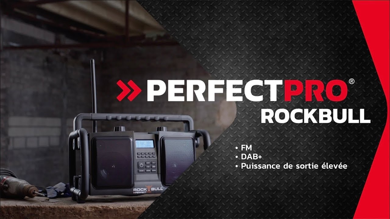 Perfectpro Radio DAB+ ROCKBULL Noir