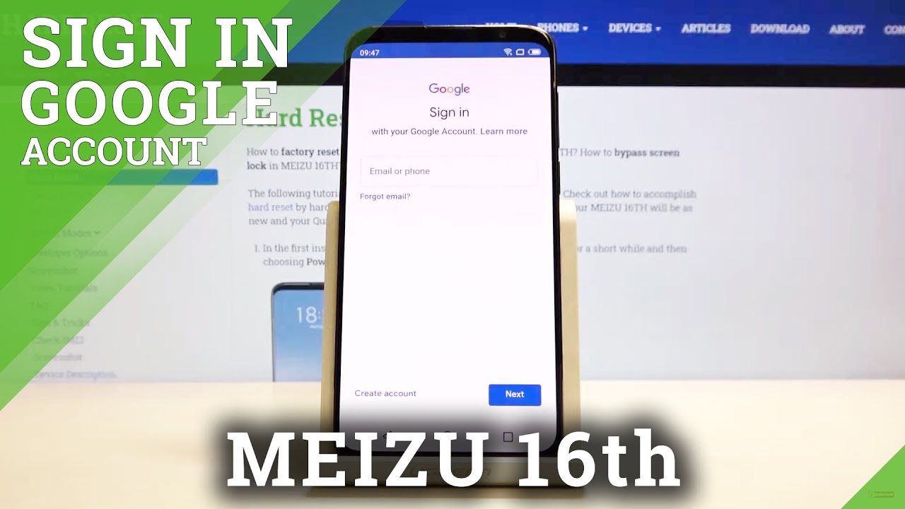 How to Add Google Account in MEIZU 16TH – Remove Google Account
