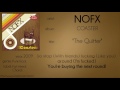 NOFX - The Quitter (synced lyrics)